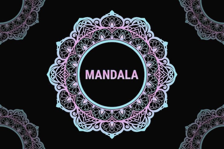 Vector mandala pattern design. frame design.