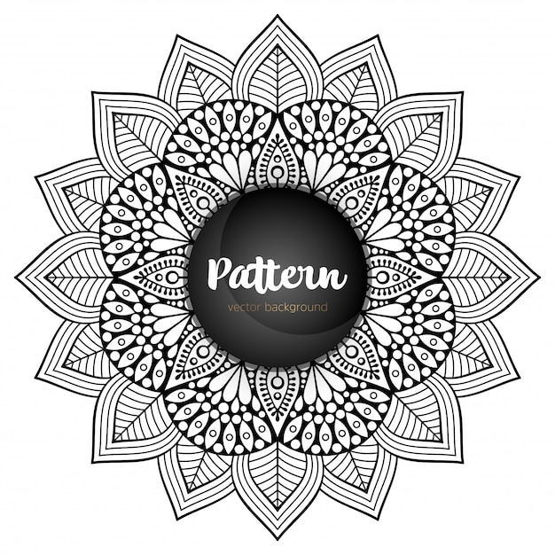 Mandala Pattern Stencil doodles sketch
