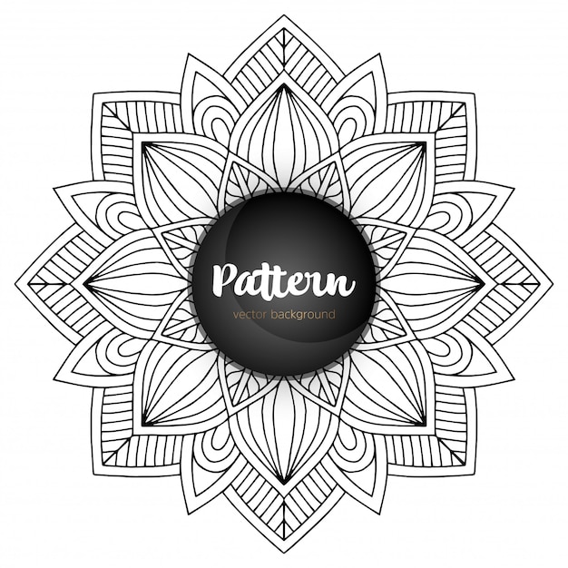 Mandala Pattern Stencil doodles sketch