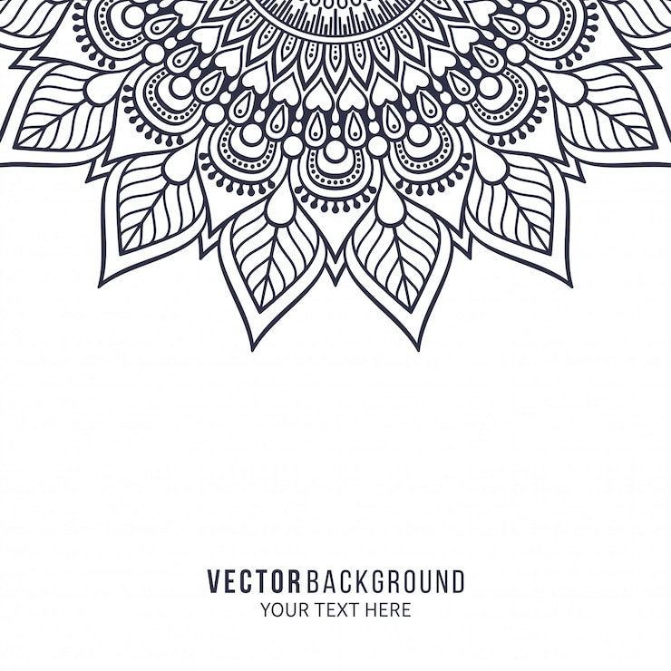 Vector mandala. pola ornamen bulat. elemen dekoratif vintage