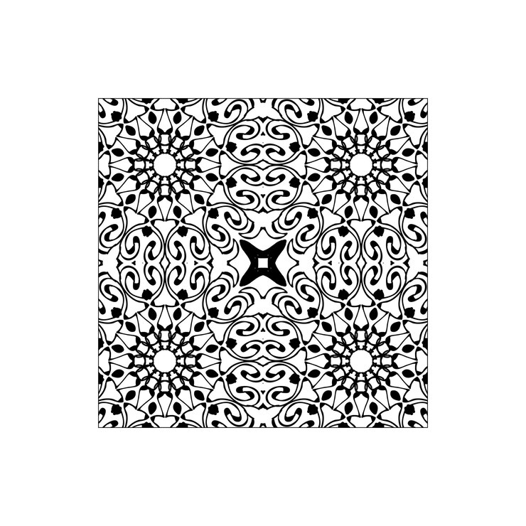 Mandala seamless pattern floral ornament