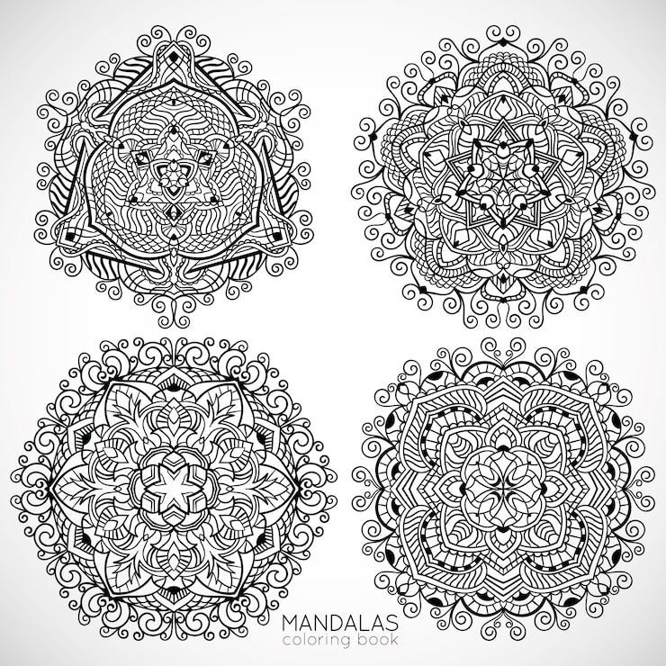 Vector mandalas / coloring book