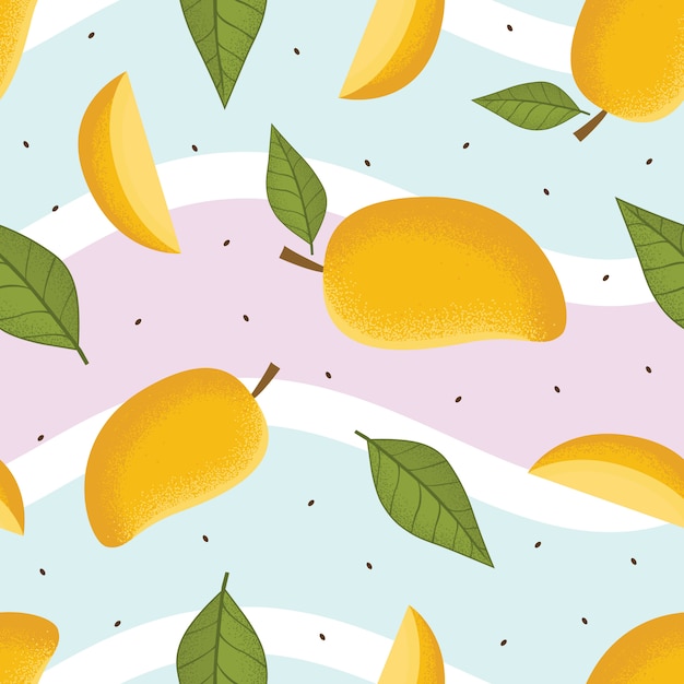 Mango seamless pattern