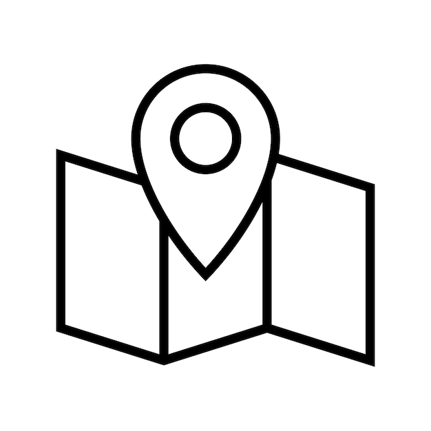 map pin logo template