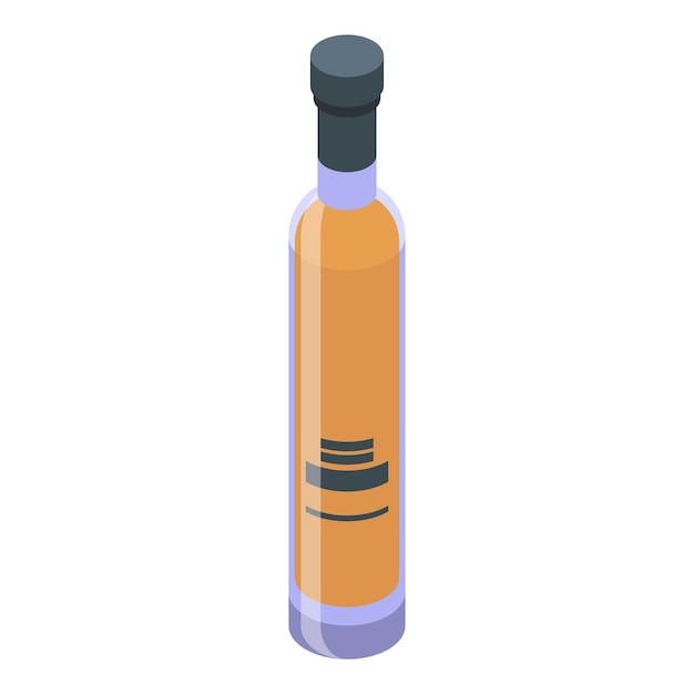 Maple syrup bottle icon isometric vector Natural sugared extract
