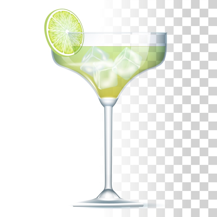 Vector margarita cocktail illustration