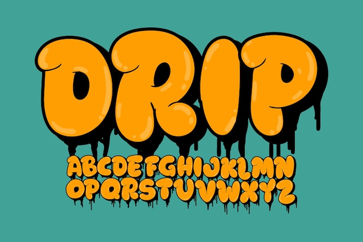 Vector marker style alphabet esgn