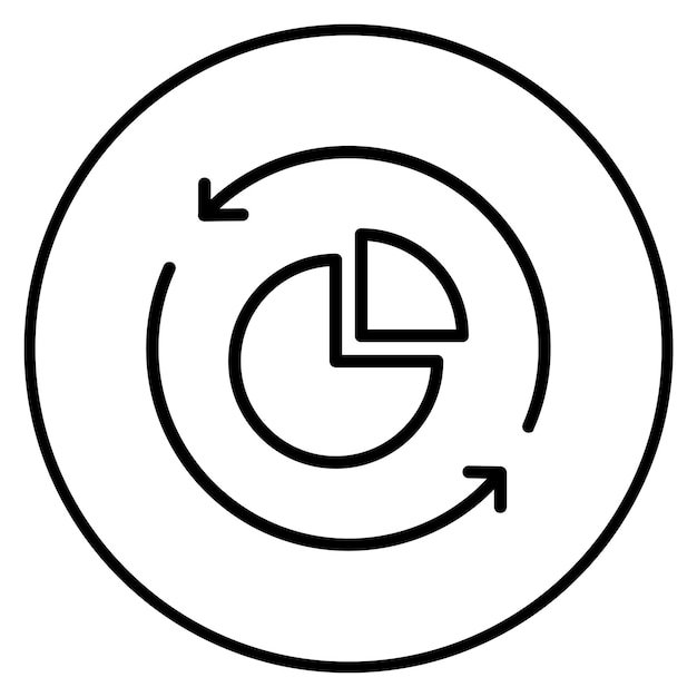 market size icon vector image can be used for market research