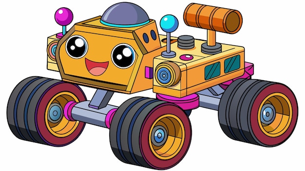 mars rover vector graphics illustration EPS source file format lossless scaling icon design