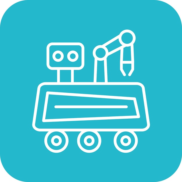 Mars Rover vector icon Can be used for Space Technology iconset