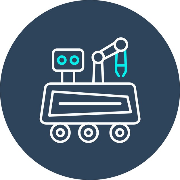 Mars Rover vector icon Can be used for Space Technology iconset