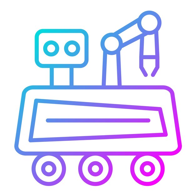 Mars Rover vector icon Can be used for Space Technology iconset