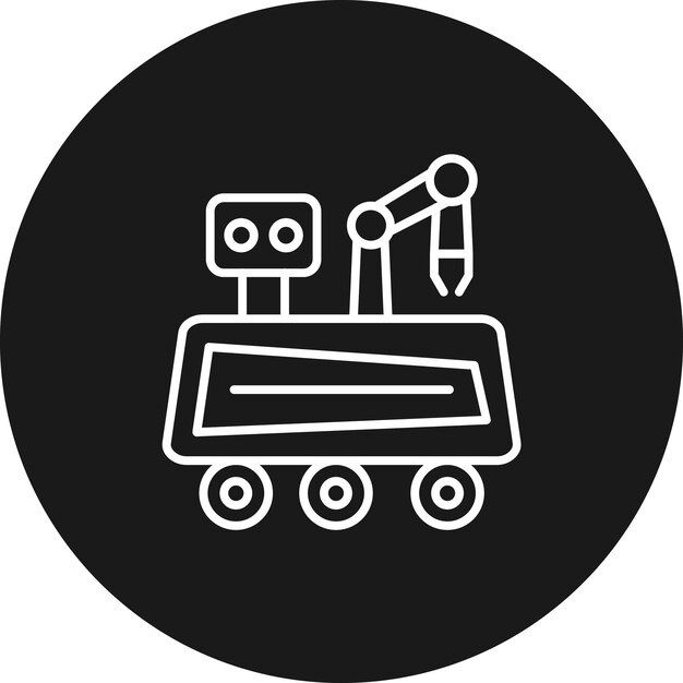 Mars Rover vector icon Can be used for Space Technology iconset