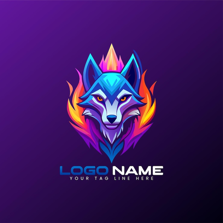 Mascot Fox Logo Template