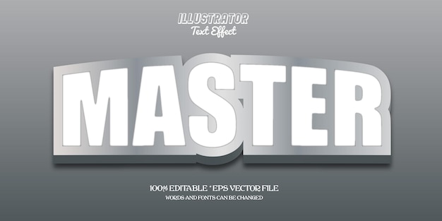 Master Editable Text Effect
