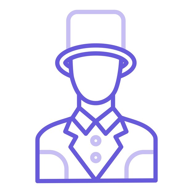 Master of Ceremonies Vector Illustration