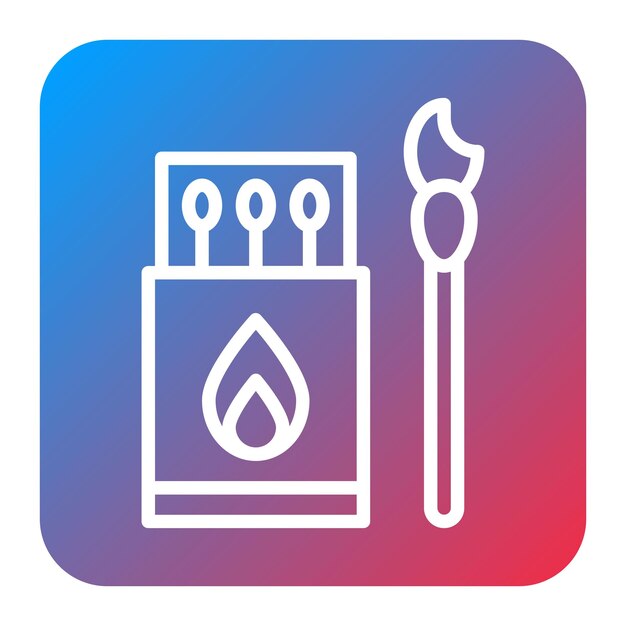 Match icon vector image Can be used for Smoking