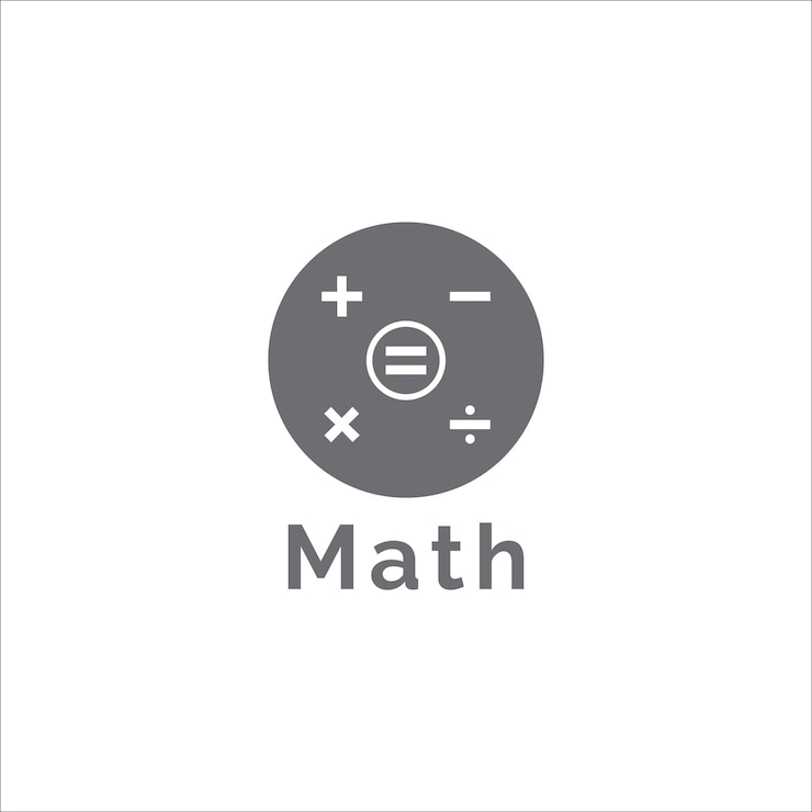 math logo design vector templet