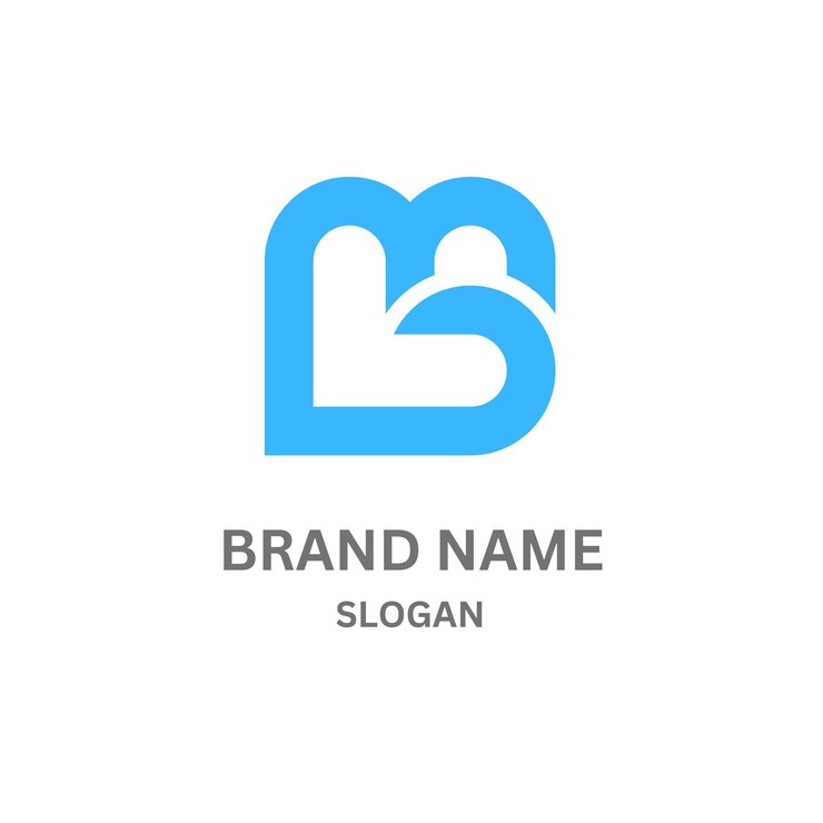 Vector mb231 letter mb logo design