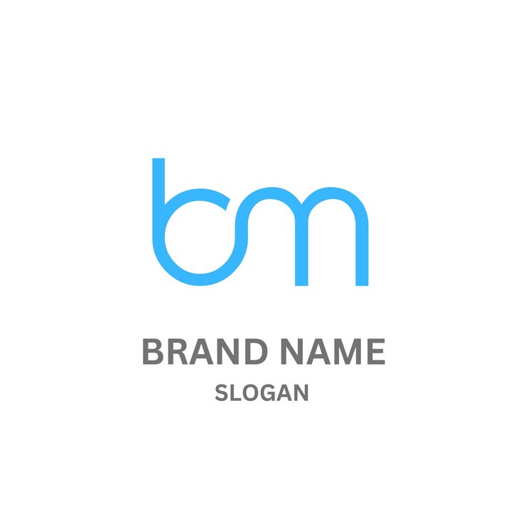 Vector mb235 letter mb logo design