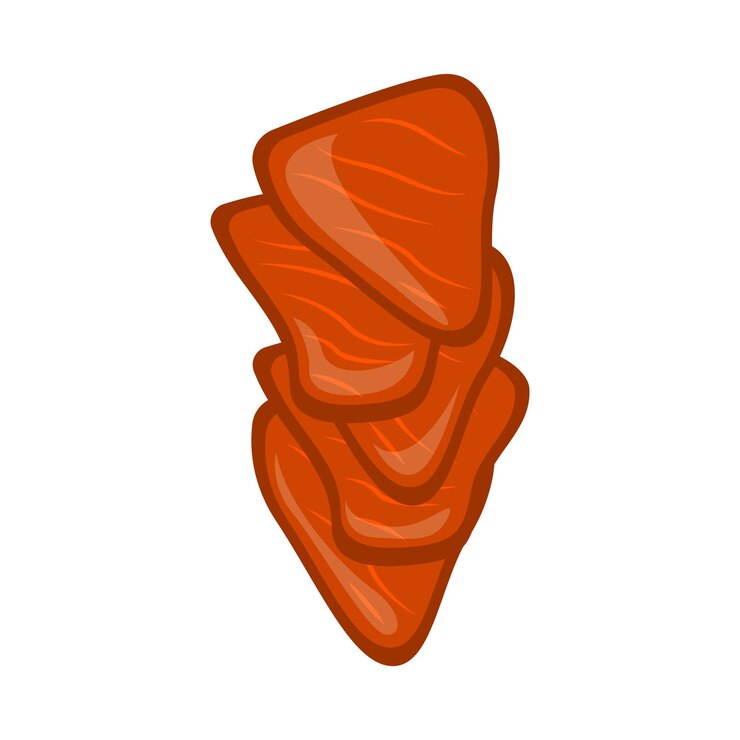 Vector meat slices vector illustration
