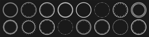 Mechanical clock faces bezel white watch dial with minute and hour marks timer or stopwatch element