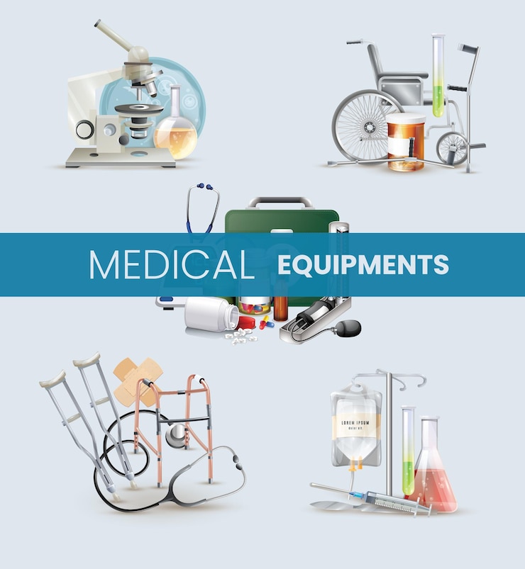 Vector medical equipment vector illustration design