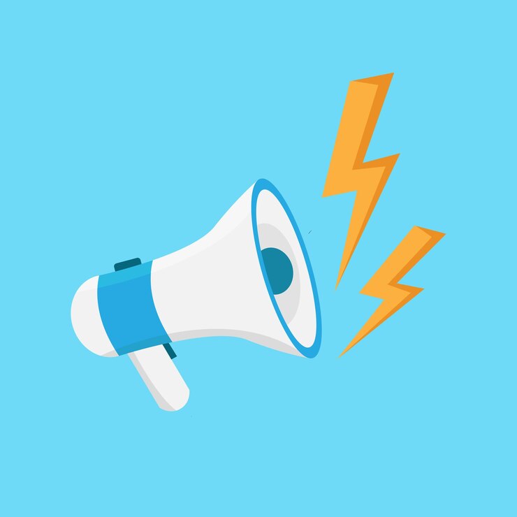 Megaphone Announcement Vector