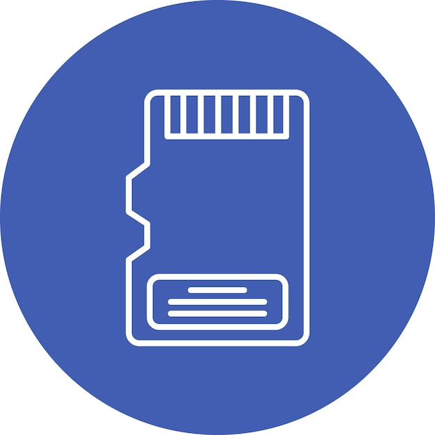 memory card icon vector image can be used for technology