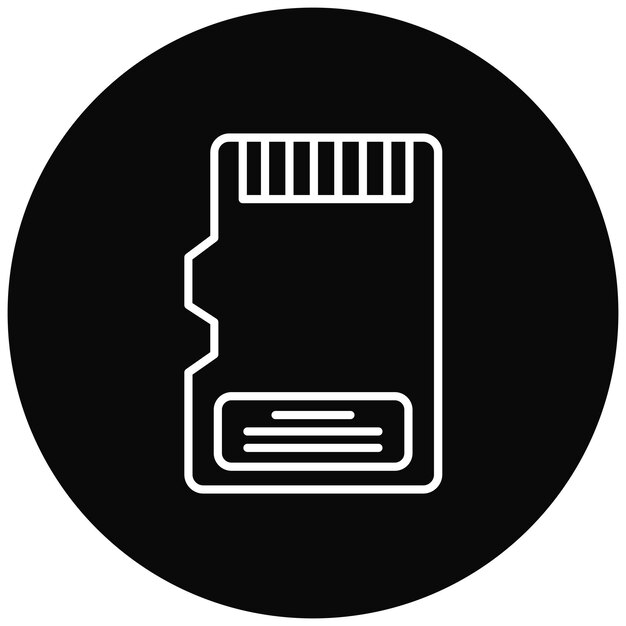 memory card icon vector image can be used for technology