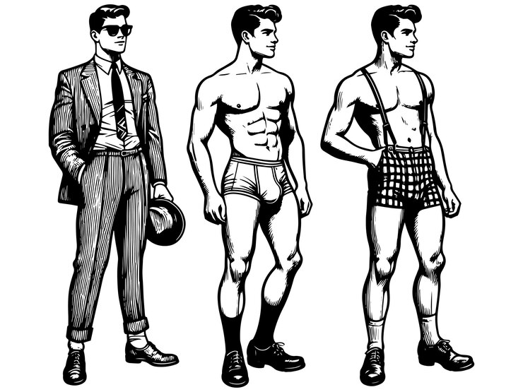 Vector men in business suits vector generative ai