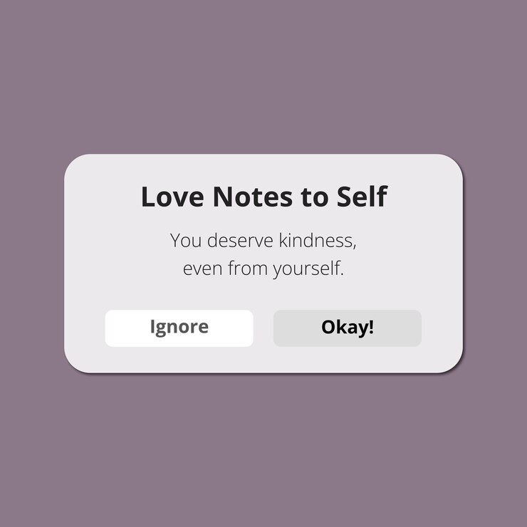 Vector mental health quote be kind to yourself too