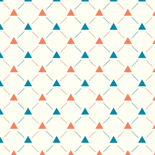Merry Christmas and Happy New Year. Winter greeting card with seamless geometric pattern background.