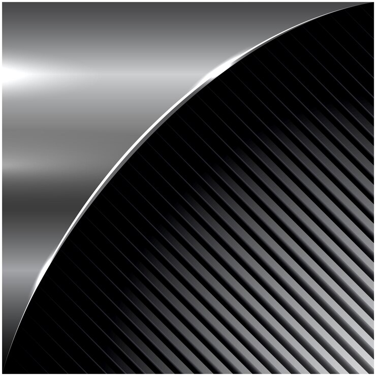 Vector metal dark striped background industrial background