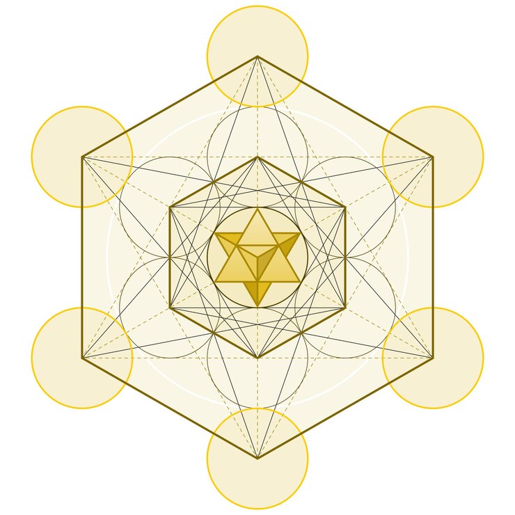 Vector metatron symbol vector design