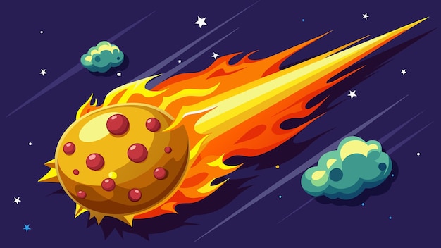 meteor vector graphics illustration eps source file format lossless scaling icon design