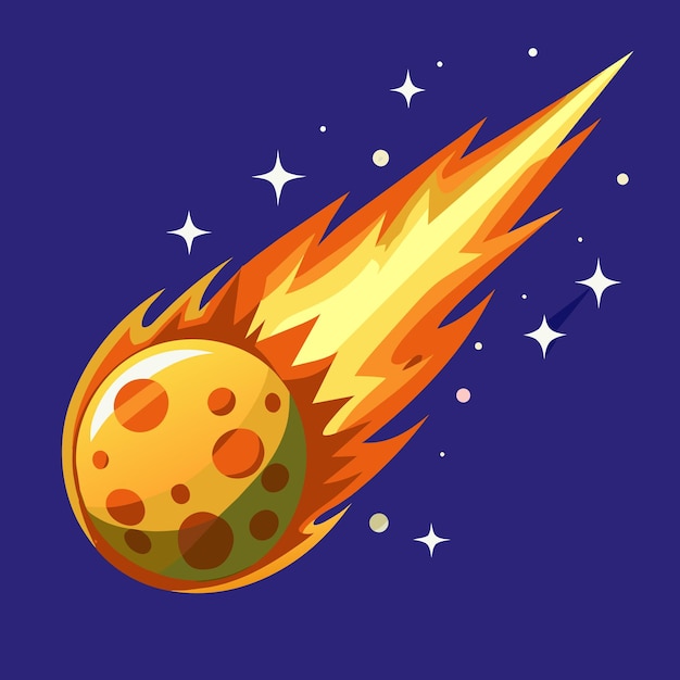 meteor vector graphics illustration eps source file format lossless scaling icon design