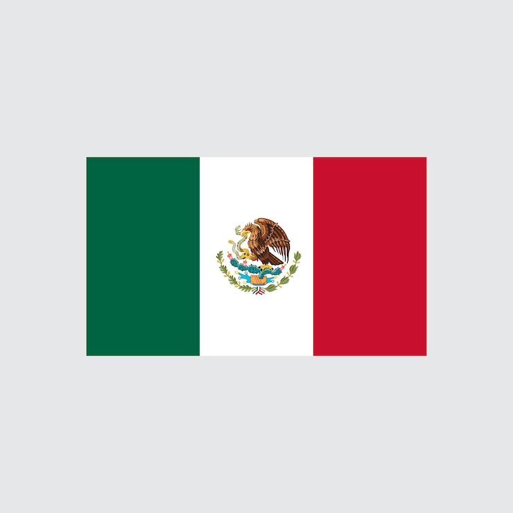 Mexico Flag Vector Illustration