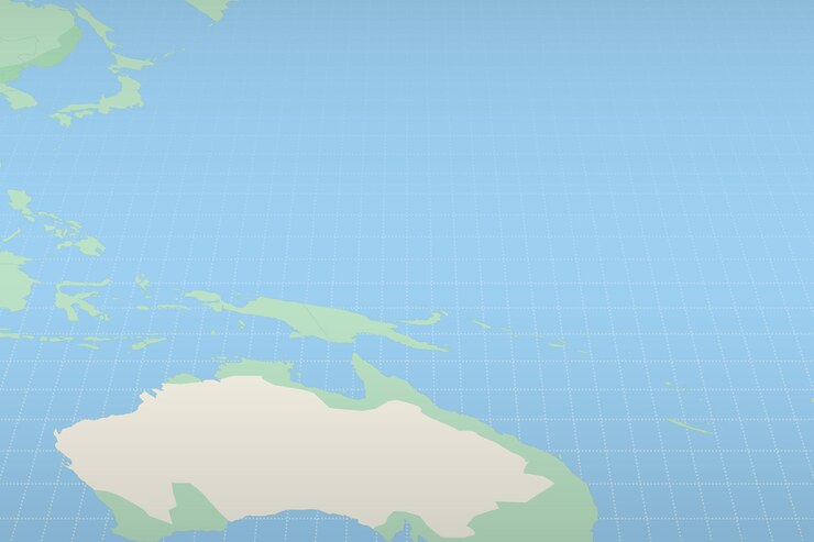 Vector micronesia highlighted on a detailed map geographic location of micronesia
