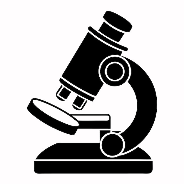 Microscope vector illustration This is an editable file