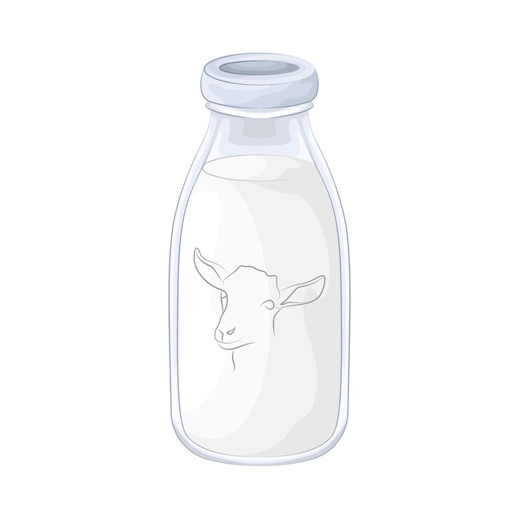 Vector milk bottle