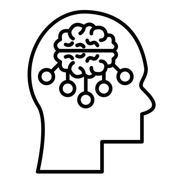 Mind Mapping Line Illustration