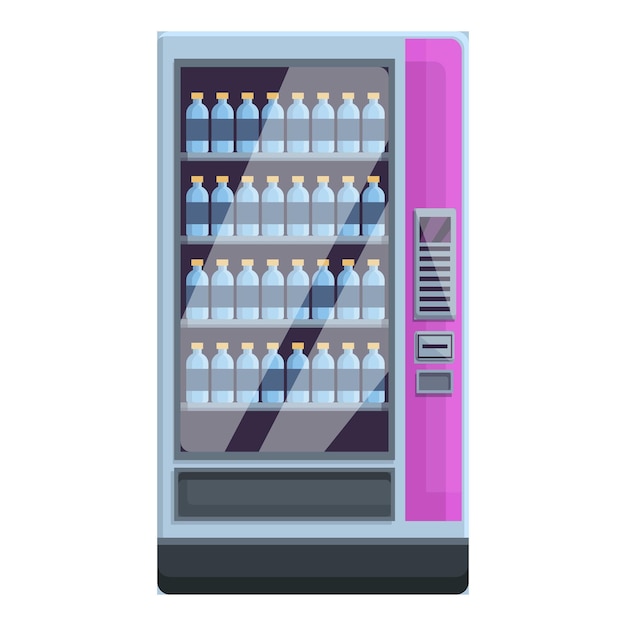mineral water drink machine icon cartoon of mineral water drink machine vector icon for web design isolated on white background