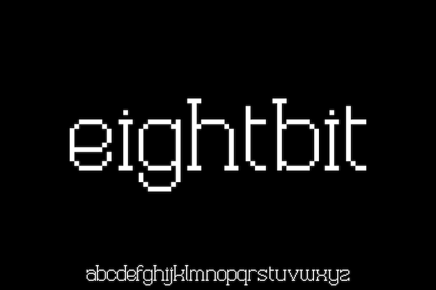 minimal alphabet. modern display font  typeset