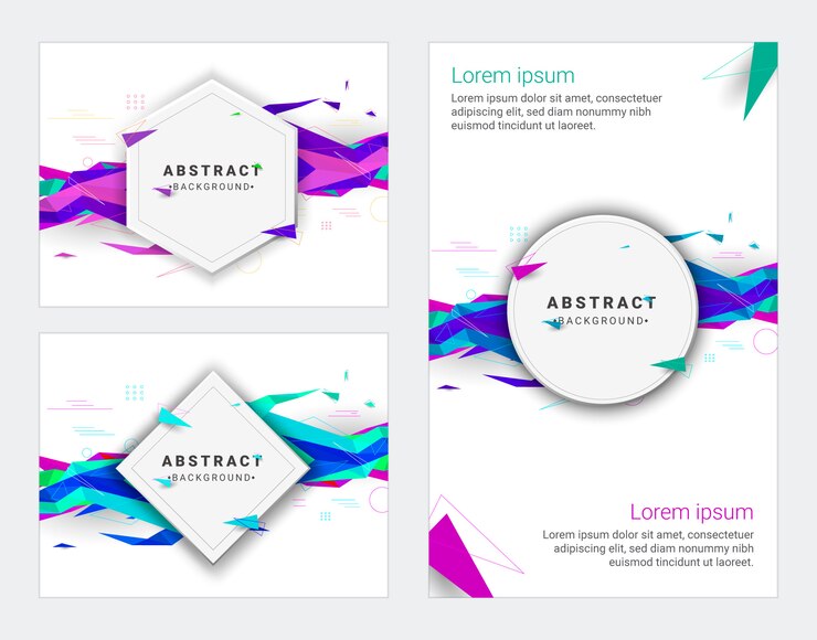 Vector minimal covers design. background geometric template