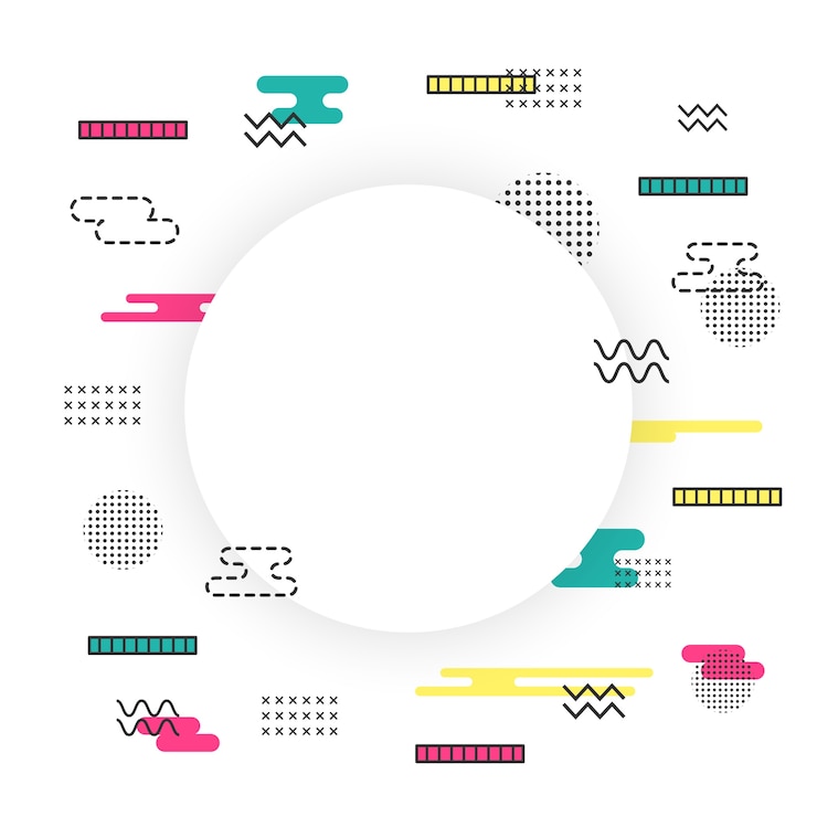 Vector minimal hipster pattern