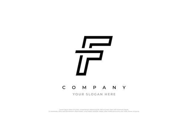 Minimal Letter F Logo Design