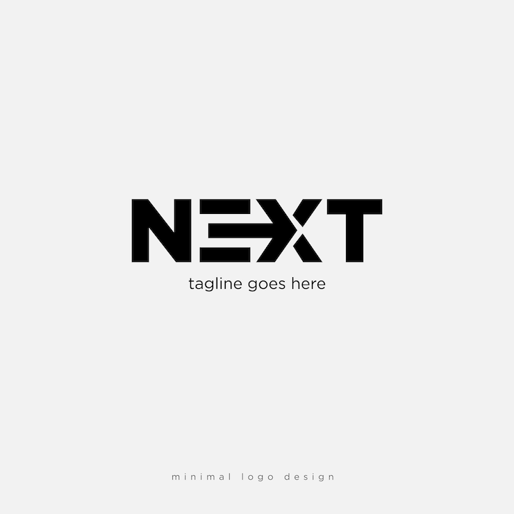 Vector minimal logo design wordmark logo