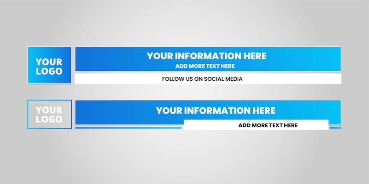 Vector minimal lower third set template