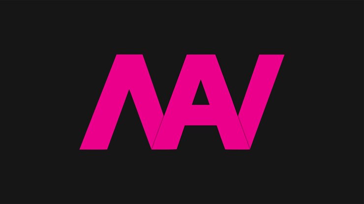 Vector minimal nav letter logo design